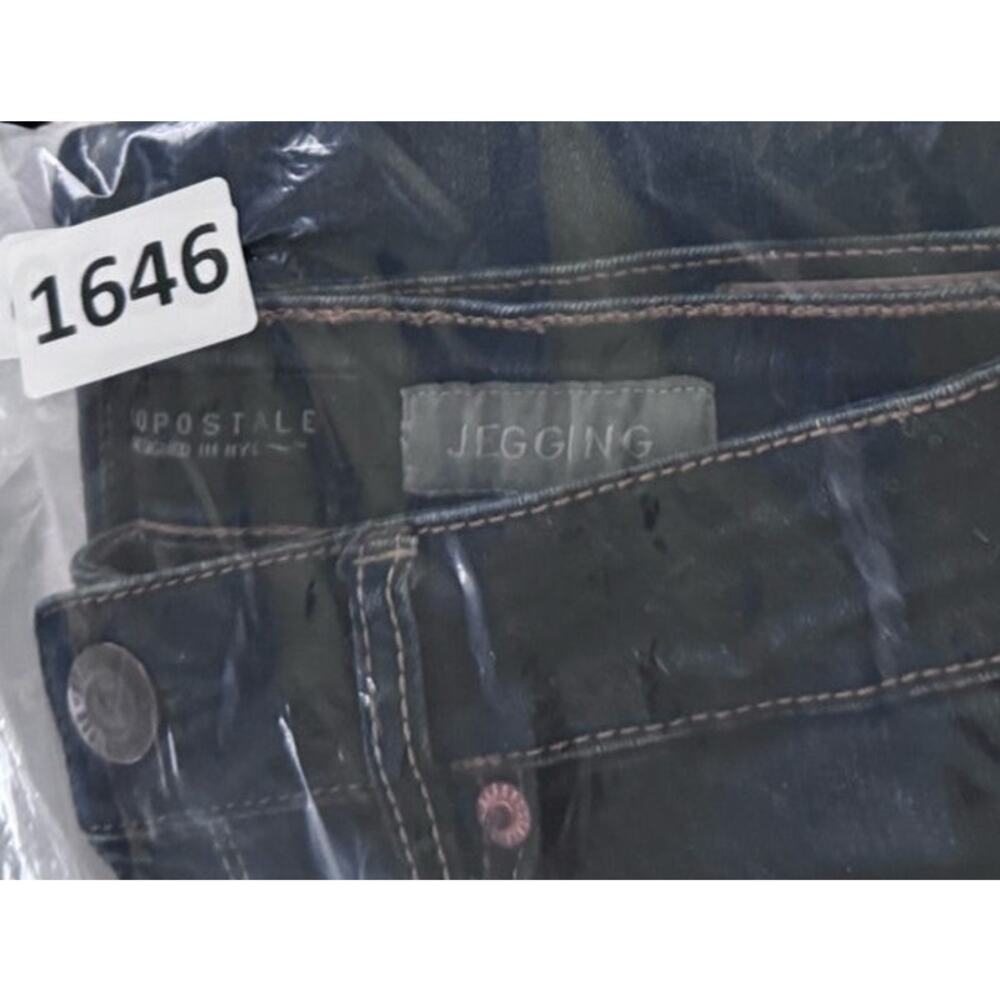 Aeropostale Jeggings Size 4 Short Blue Denim Cotton Polyester Spandex - Picture 9 of 9
